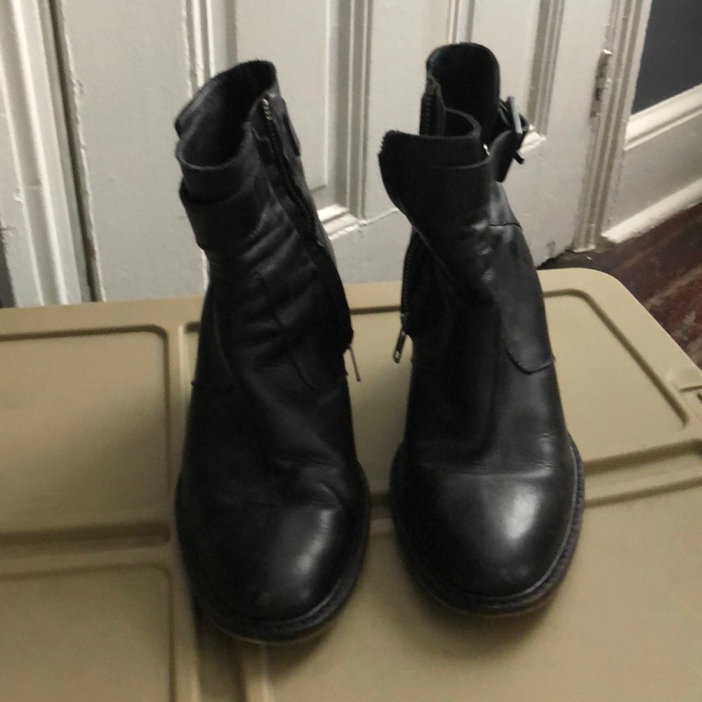 Helmut Lang buckle strap boots size 37 1/2